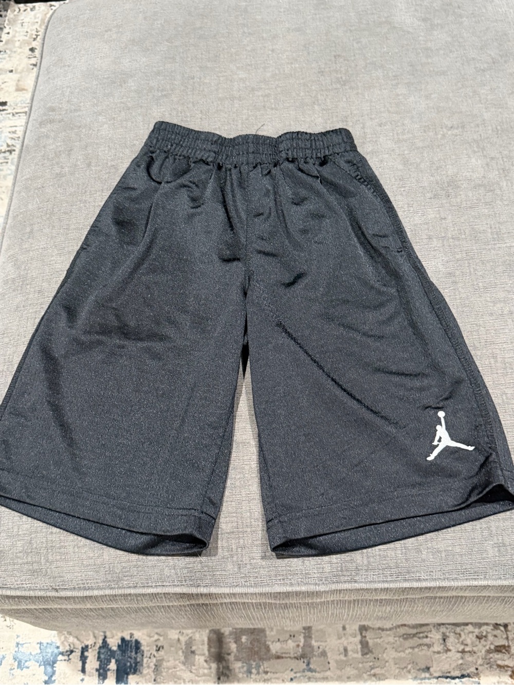 Jordan Black Shorts with White Jumpman Logo